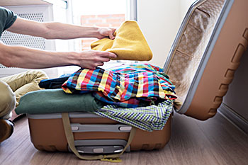 Packing Tip: Use luggage to pack clothing when moving