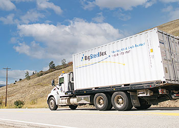 BigSteelBox moving truck - service to cities and rural areas