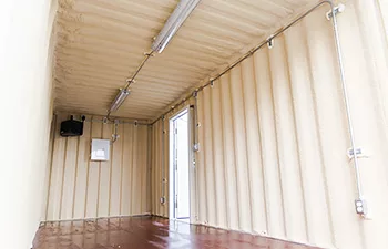 Shipping container modifications - electrical package - BigSteelBox