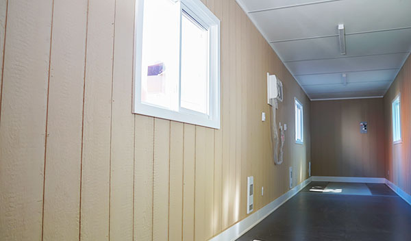 Smart Panel Wall Package in a modified shipping container - BigSteelBox