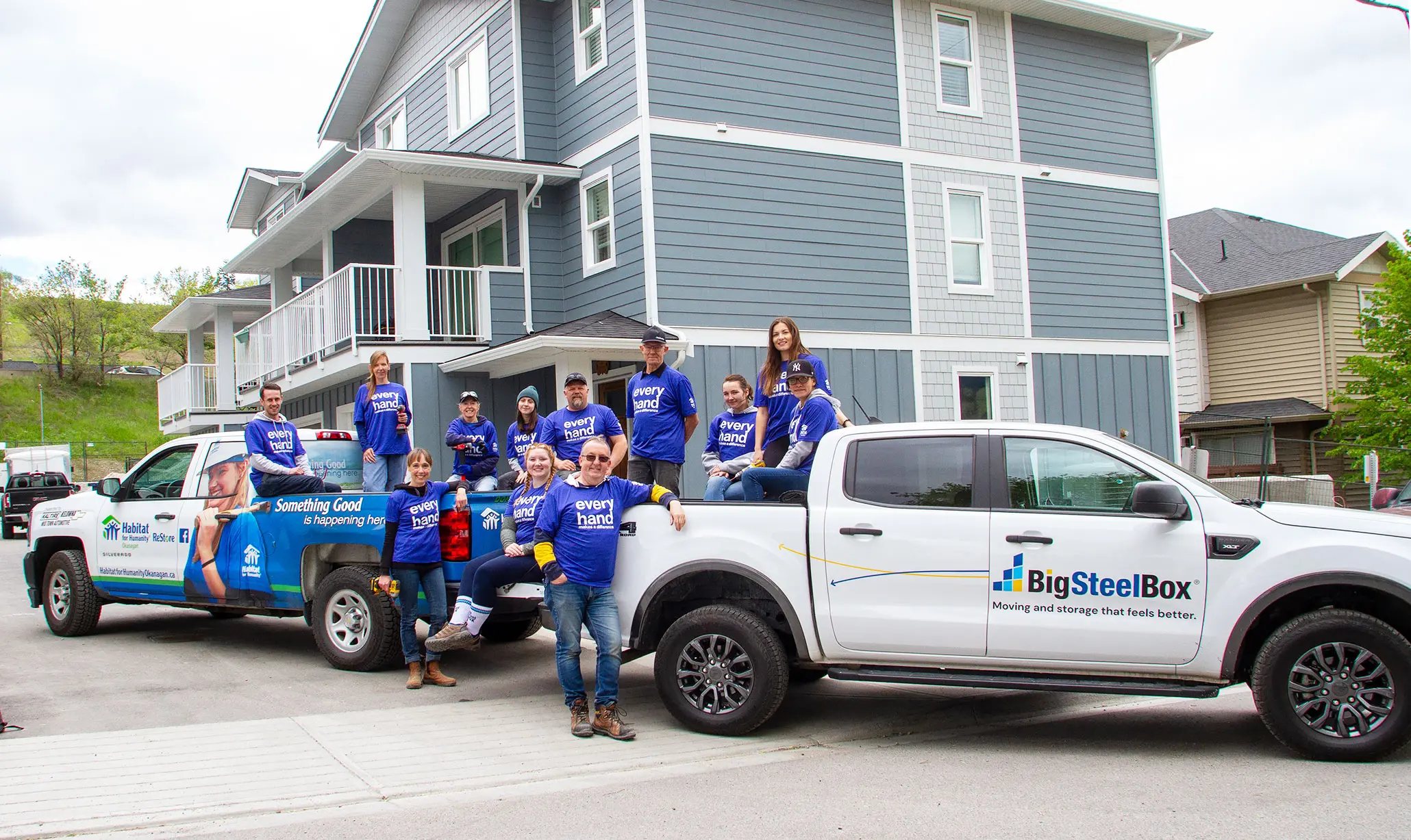 BigSteelBox Staff at a Habitat for Humanity Build Day