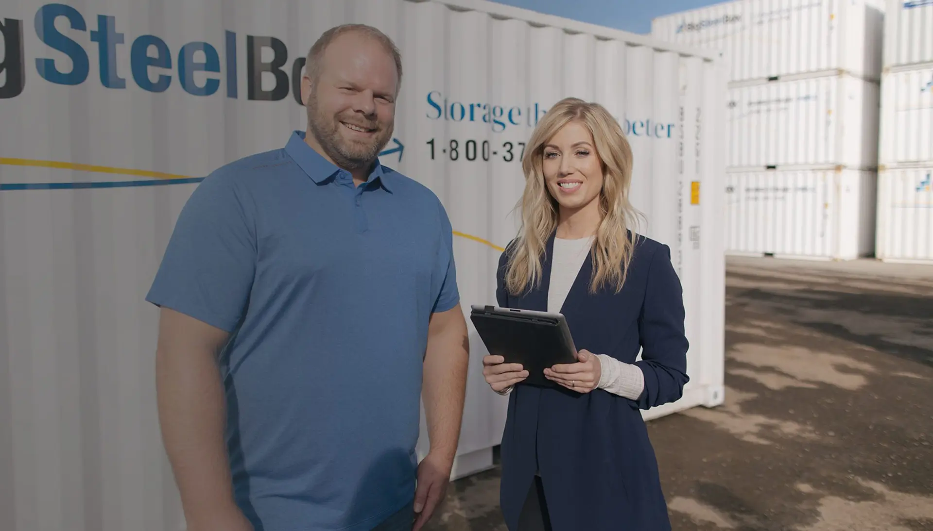 BigSteelBox Staff at storage facility