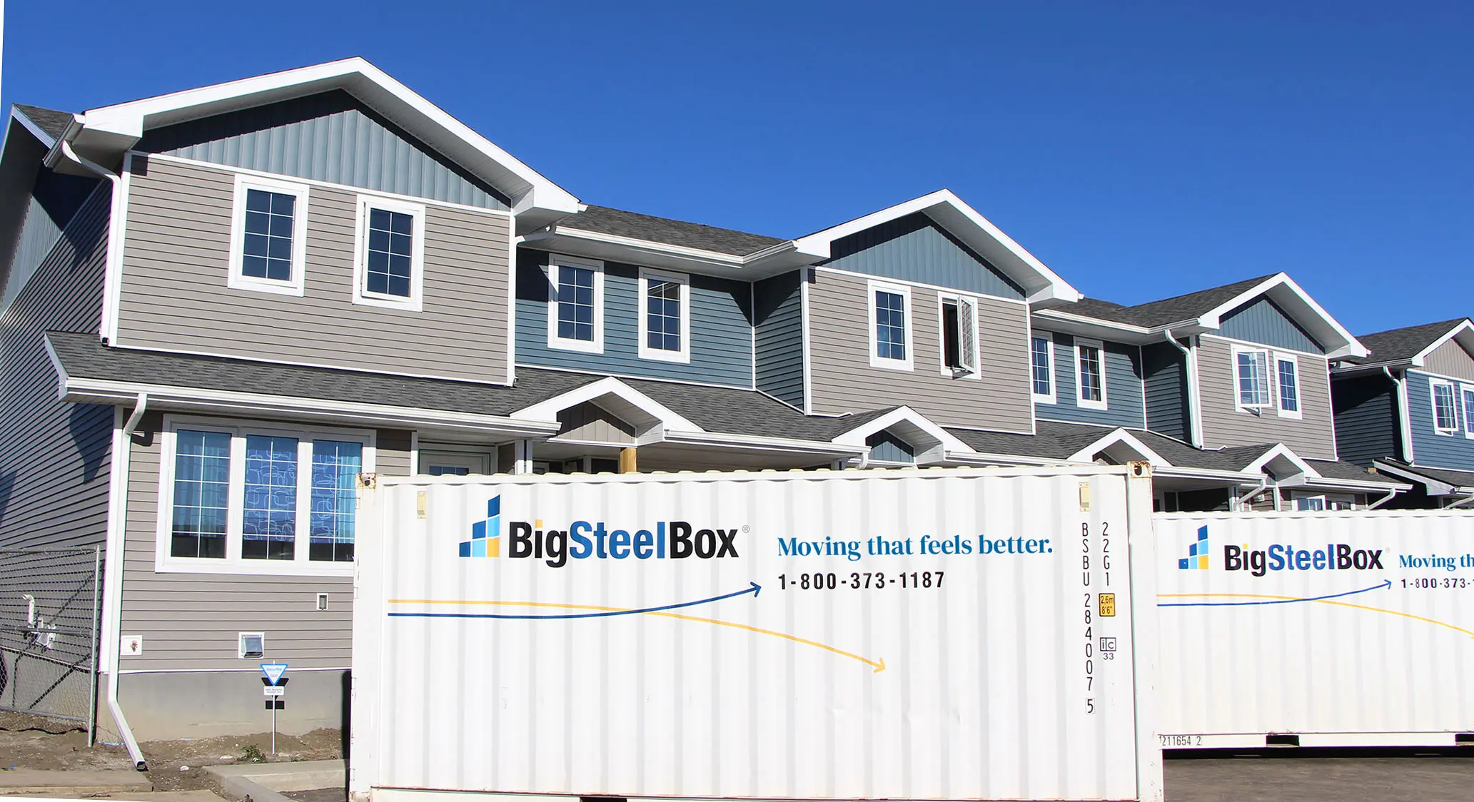 BigSteelBoxes on at Habitat for Humanity community