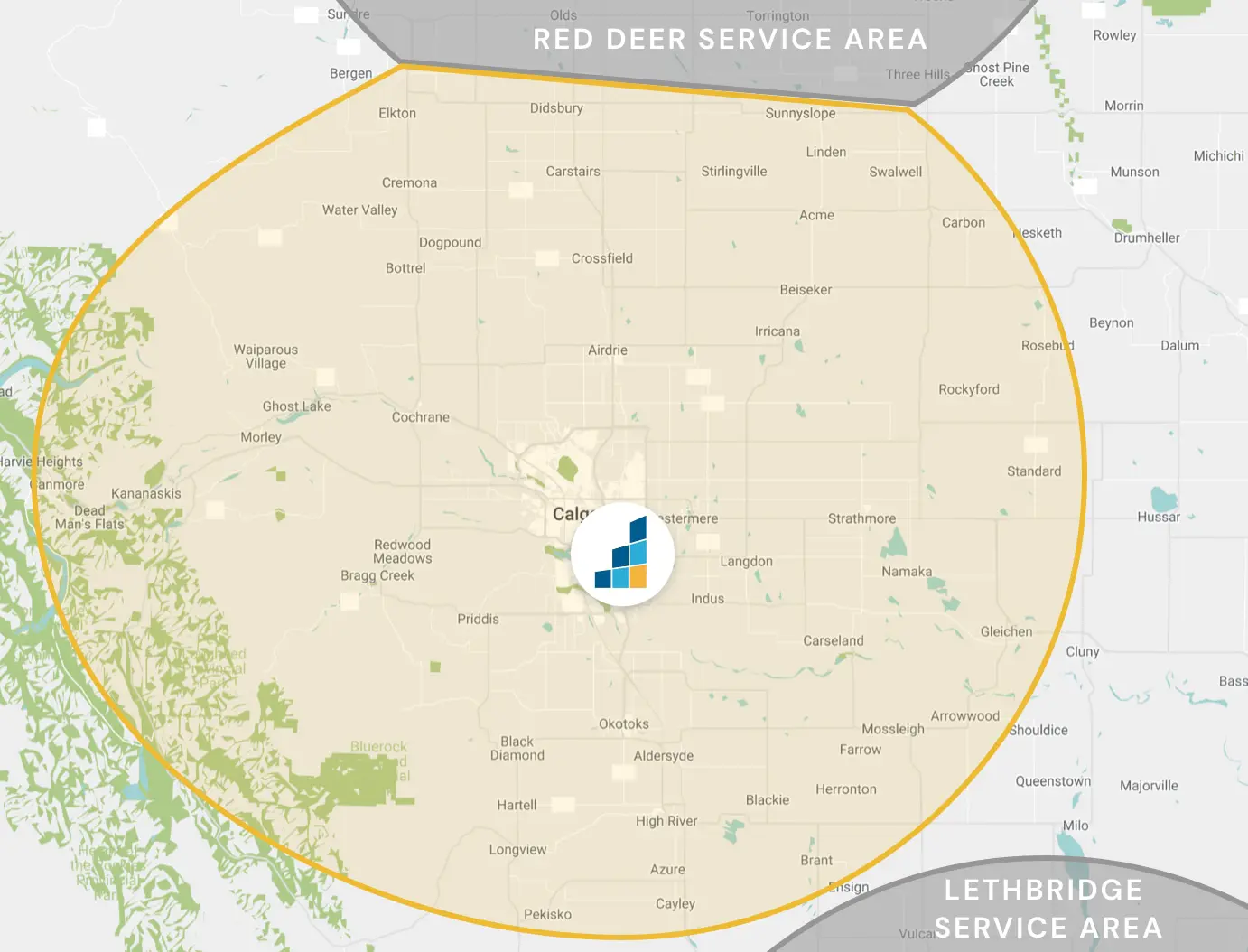Calgary's Location Map