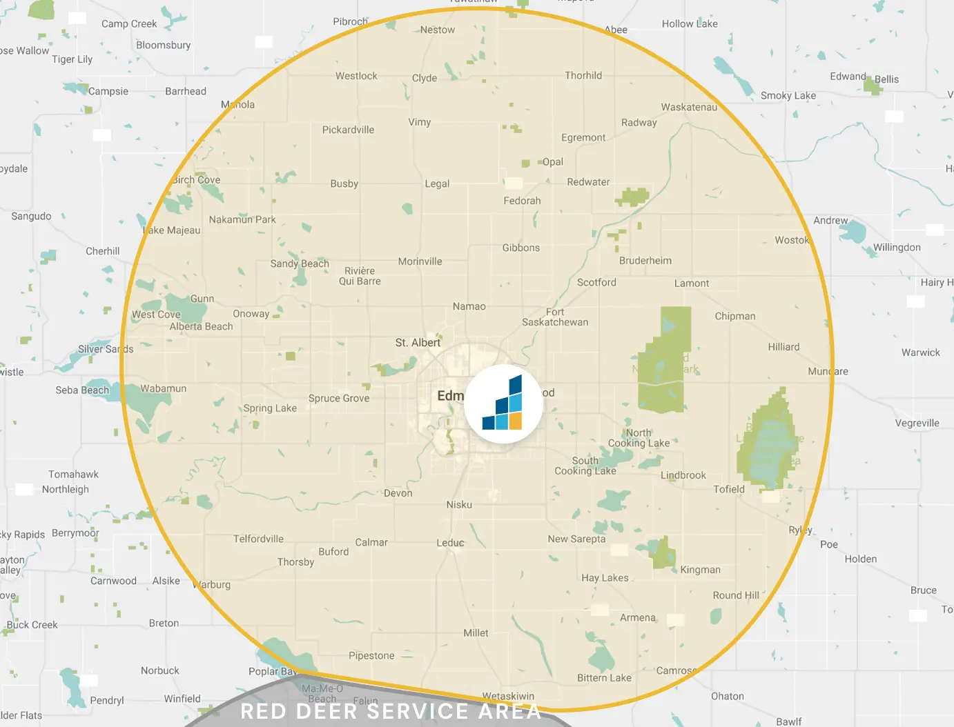 Edmonton's Location Map