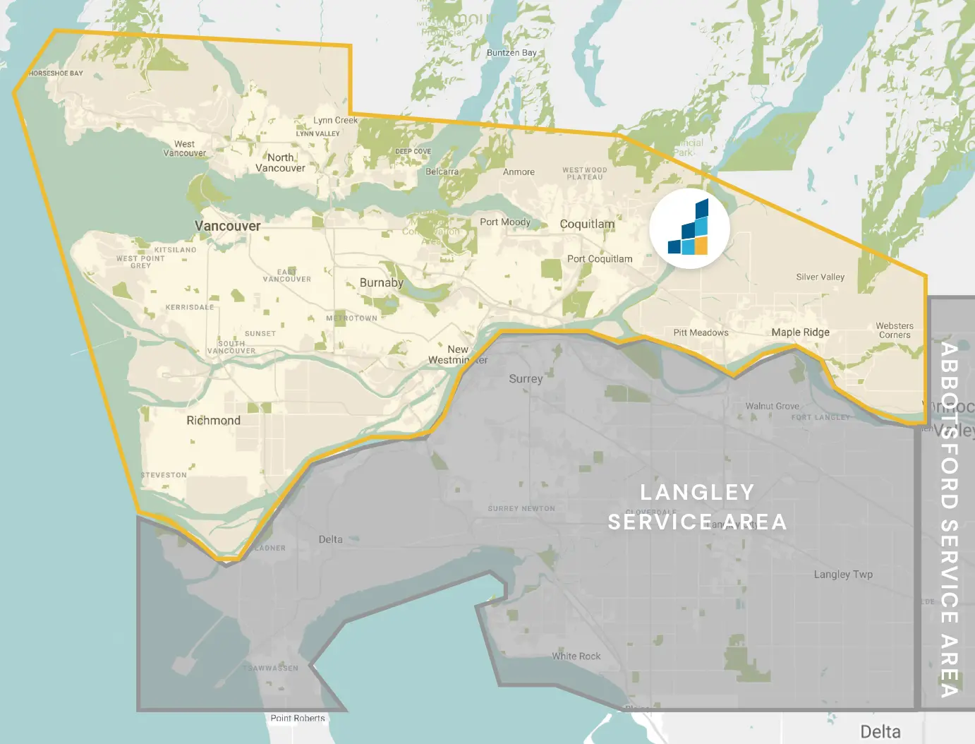 Port Coquitlam's Location Map