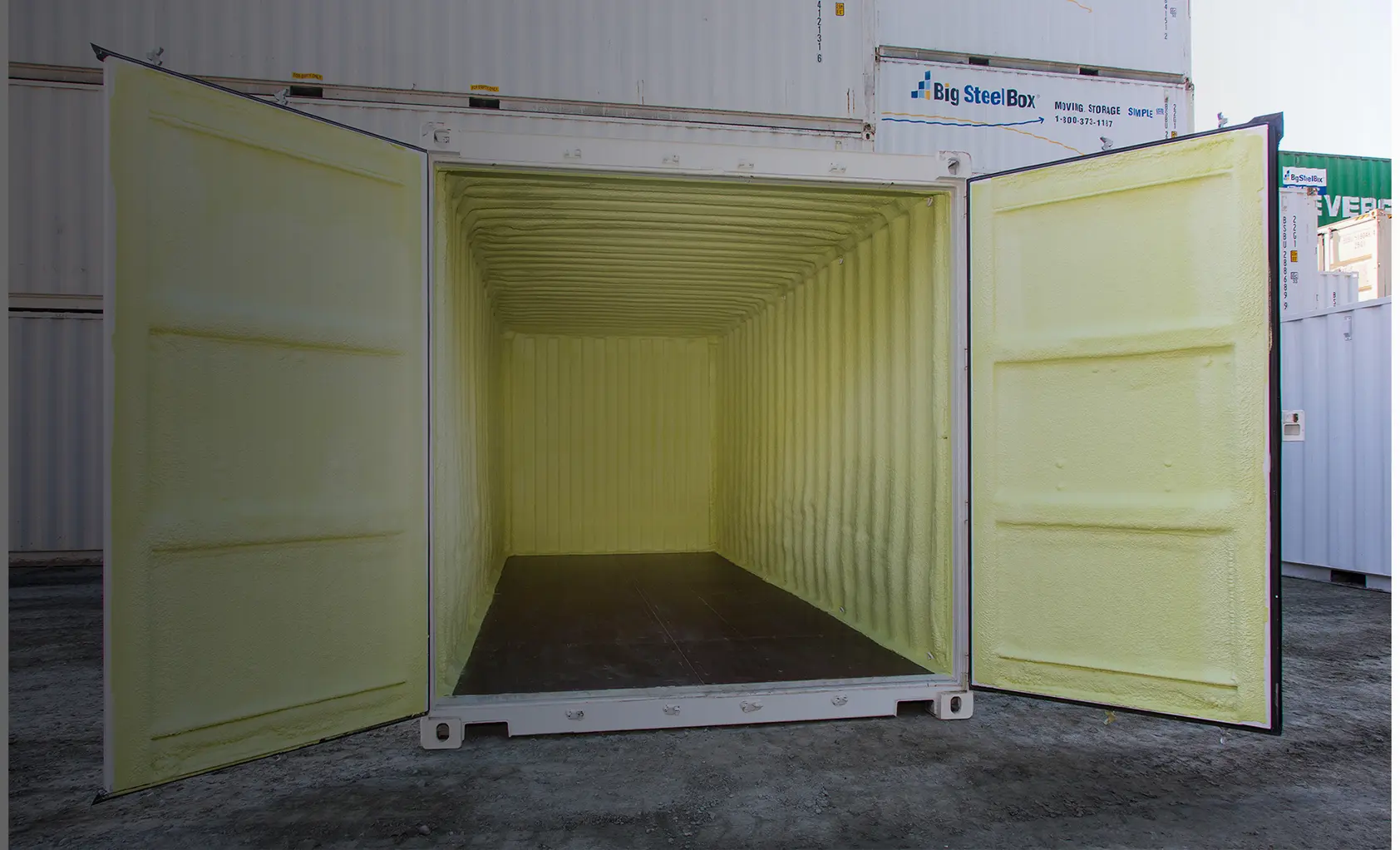 Insulated Spray Foam for Shipping Containers - BigSteelBox