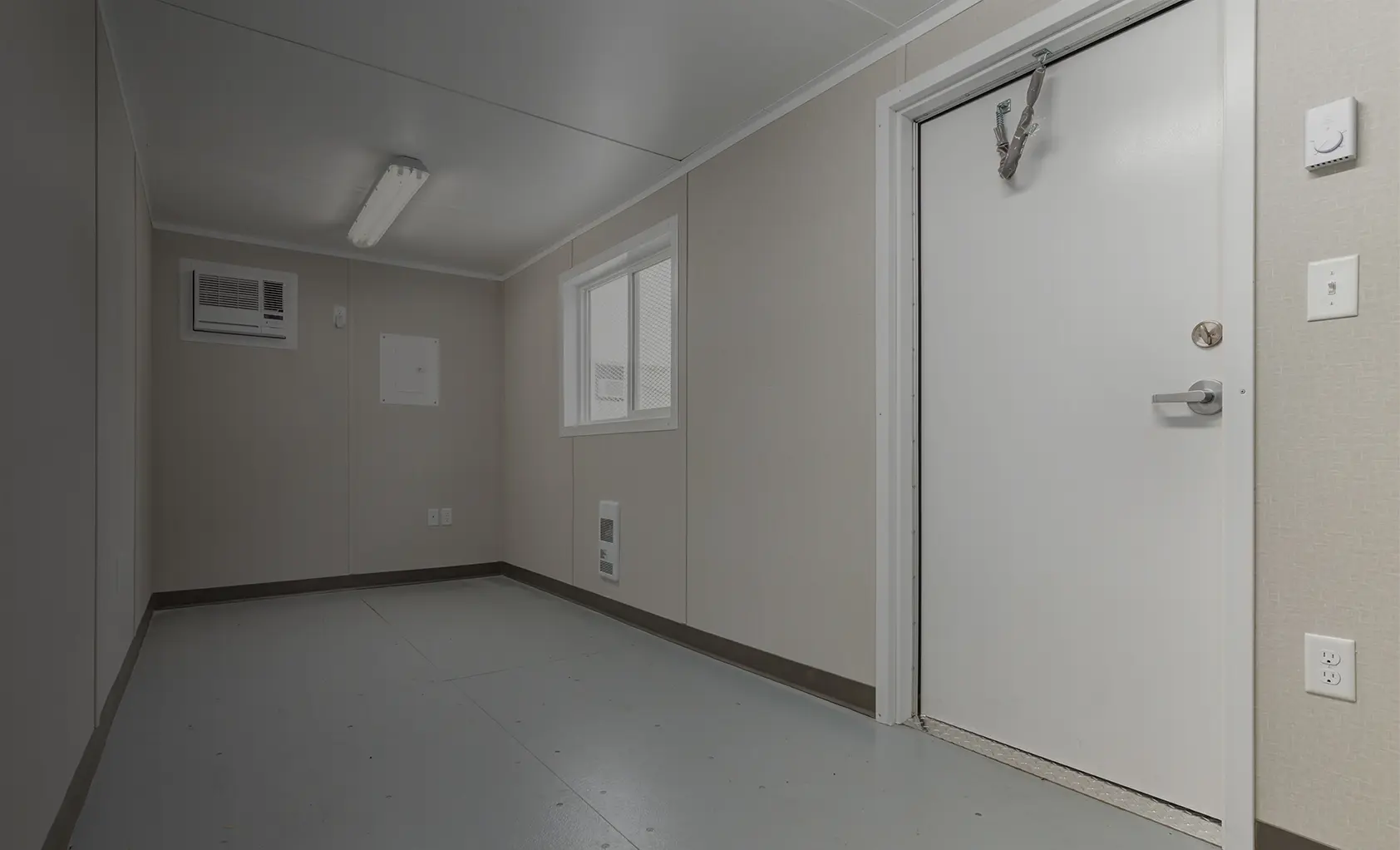 Interior of a BigSteelBox Shipping Container Office