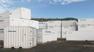 BigSteelBox Shipping Containers in a storage yard