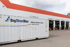 BigSteelBox storage unit at Tire store